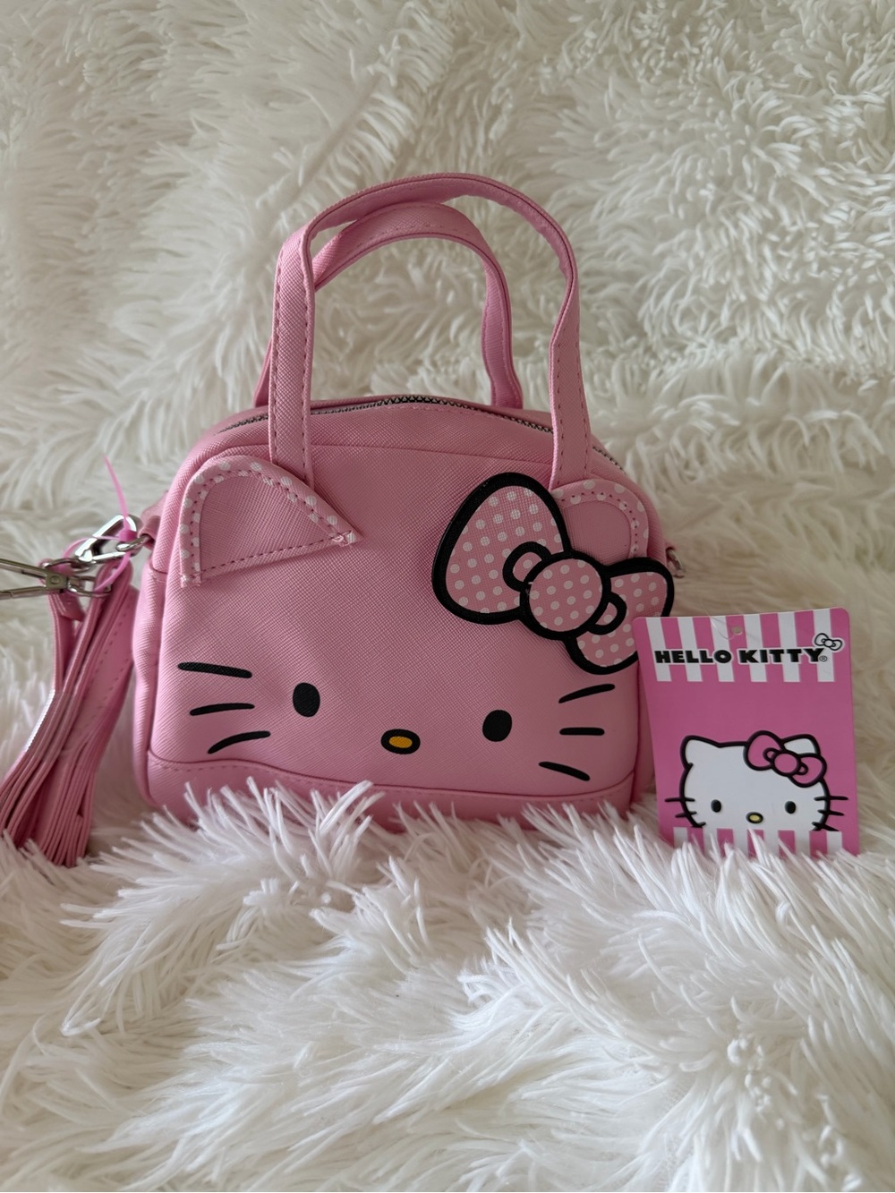 Hello Kitty Pink Mini Handbag w/ Adjustable Strap NWT